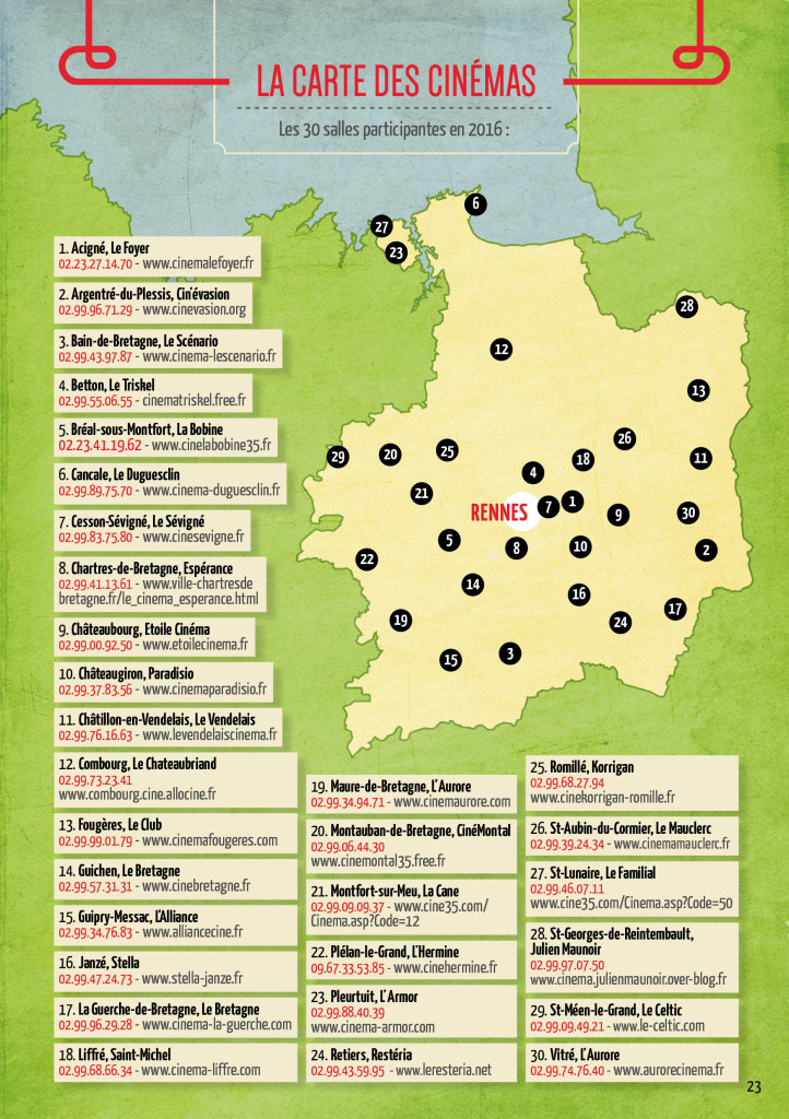 Carte Salles Participantes