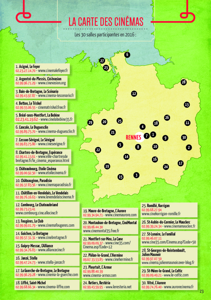 Carte Salles Participantes